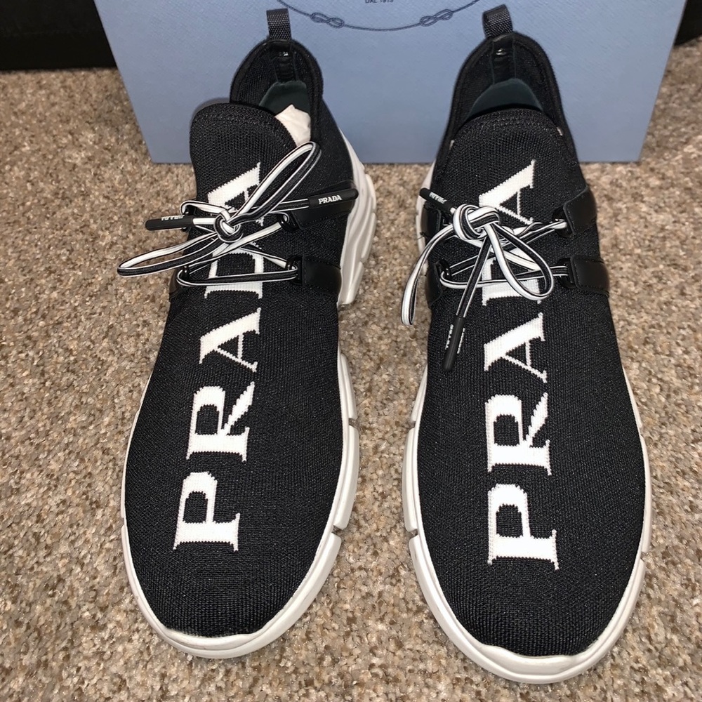 Prada Knit Sneakers size 39 with receipt&Box